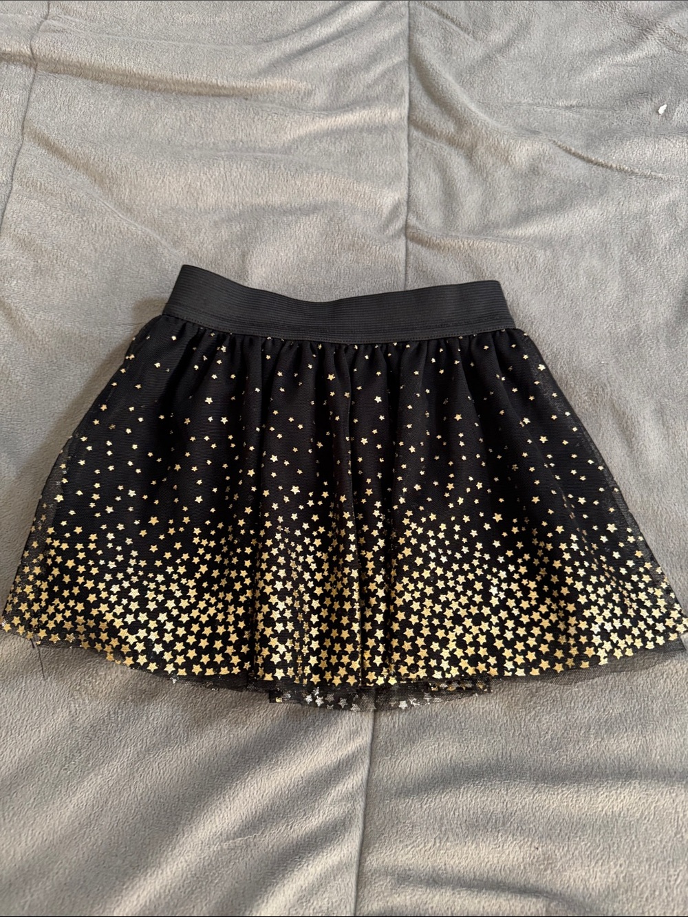 Epic Threads Black tutu skater Skirt with Gold Star Ombre Sz 3T